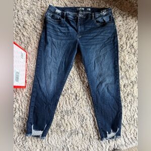 Women’s kancan ankle skinny mid rise jeans